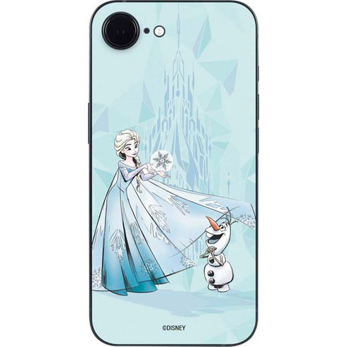 Disney Frozen Elsa and Olaf Art iPhone 16e Skin